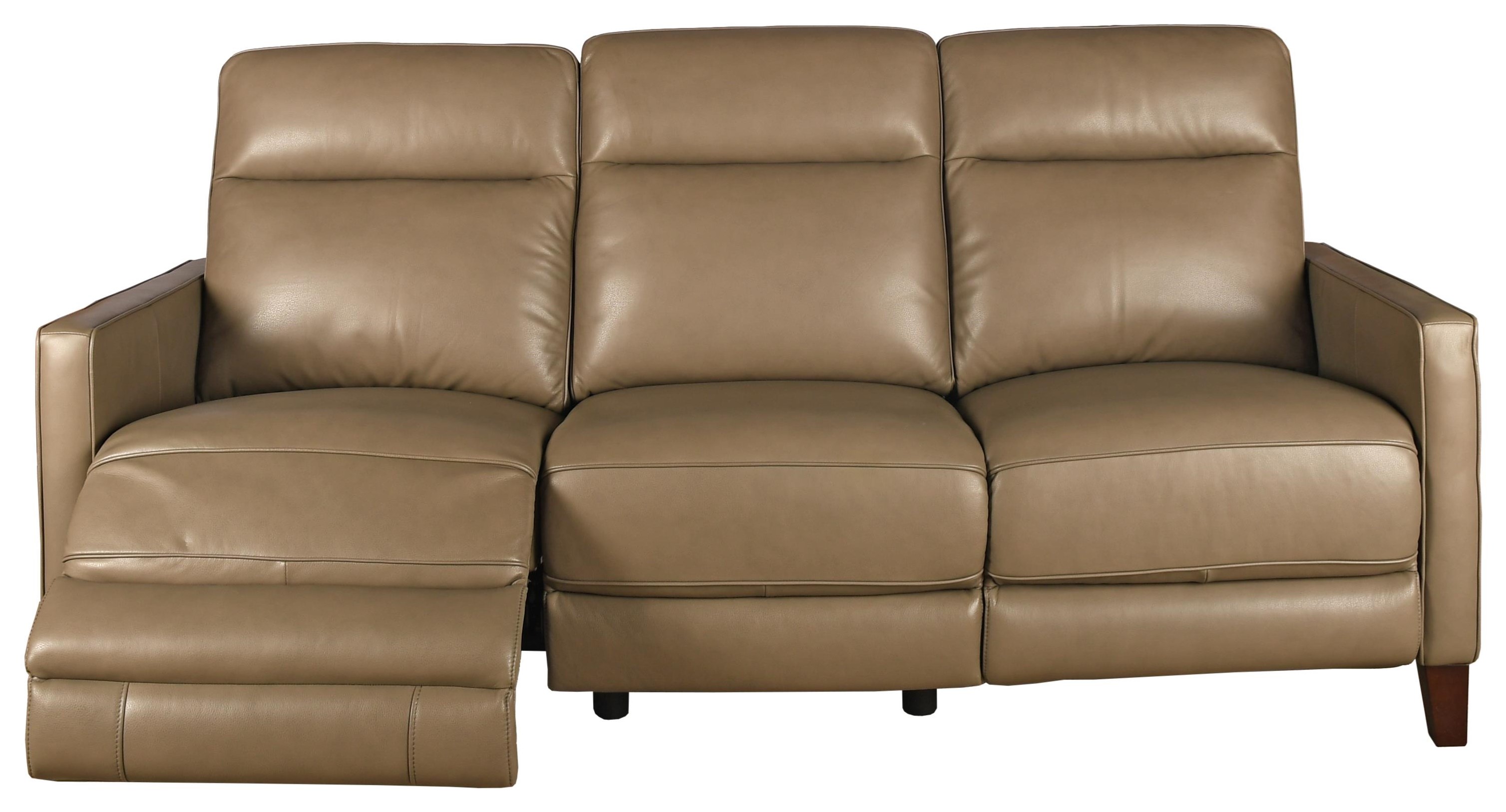 Bennett leather power reclining sofa top